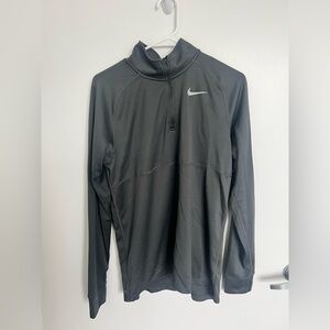 Nike Men's Gray Running Quarter Zip Size Large